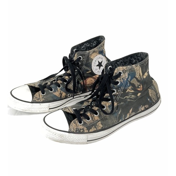 Converse DC Comics BATMAN Chuck Taylor High Tops Sneakers Lace Ups Men's Size 8